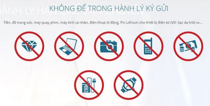 Những vật dụng không nên để trong hàng hóa ký gửi