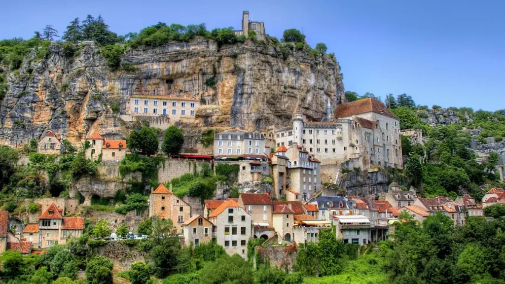 Ngôi làng Rocamadour ở Occitania Pháp